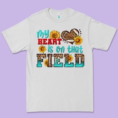 My Heart Is On That Field American Football Premium Tee Designed By Hra Design Shop