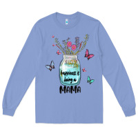 Colony Blue mama preview costom name Long Sleeve Tee - MaliasSmallBusiness
