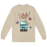 Mushroom mama preview costom name Long Sleeve Tee - MaliasSmallBusiness
