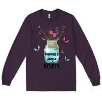 Plum mama preview costom name Long Sleeve Tee - MaliasSmallBusiness