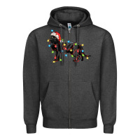 Charcoal Heather christmas bombay cat Zipper Hoodie - LillyAllenDesigns