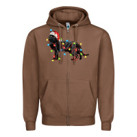 Chestnut christmas bombay cat Zipper Hoodie - LillyAllenDesigns