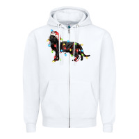 White christmas bombay cat Zipper Hoodie - LillyAllenDesigns