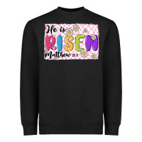 Black checkered risen Heavyweight Sweatshirt - MaliasSmallBusiness