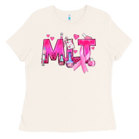 Bone Medical Laboratory Technician Breast Cancer Ladies Tee - texasbilliewilder