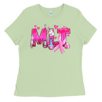 Matcha Medical Laboratory Technician Breast Cancer Ladies Tee - texasbilliewilder