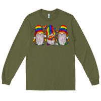 Army Green pride gnome Long Sleeve Tee - JahusDesignShop