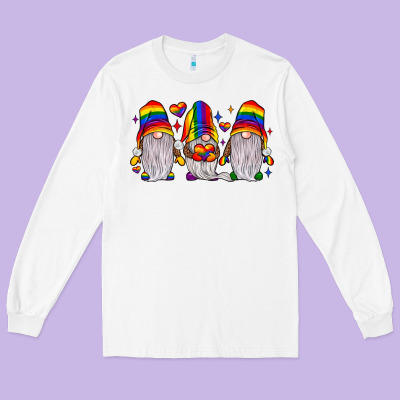Pride Gnome Long Sleeve Tee Designed By Jahusdesignshop