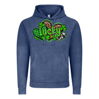 Vintage Denim st patricks day lucky western hearts Vintage Hoodie - Artiststas