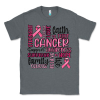 Charcoal Heather cancer awareness Classic Tee - MaliasSmallBusiness