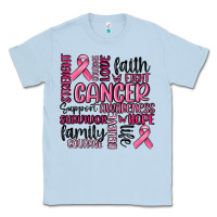 Dusty Blue cancer awareness Classic Tee - MaliasSmallBusiness