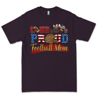 Plum loud and proud football mom Premium Tee - HRA Design Shop