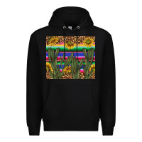 Black western desert with leopard and sunflowers tumbler tbs Premium Hoodie - TumblerDesignByShophia