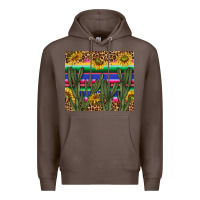 Coffee western desert with leopard and sunflowers tumbler tbs Premium Hoodie - TumblerDesignByShophia
