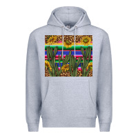 Heather Grey western desert with leopard and sunflowers tumbler tbs Premium Hoodie - TumblerDesignByShophia