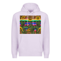 Lilac western desert with leopard and sunflowers tumbler tbs Premium Hoodie - TumblerDesignByShophia