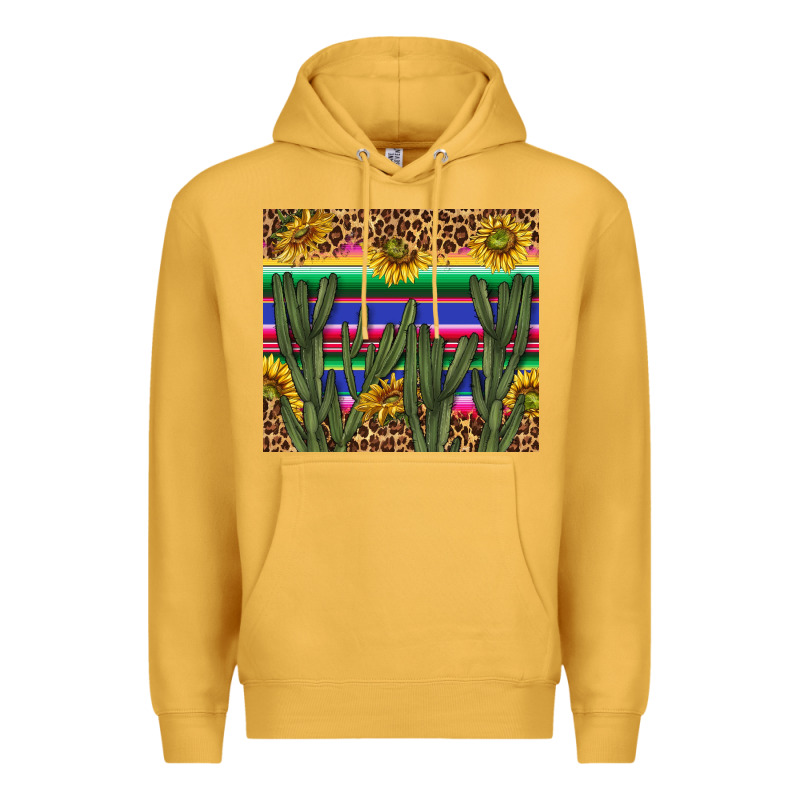 Western Desert With Leopard And Sunflowers Tumbler Tbs Premium Hoodie by TumblerDesignByShophia | Teevron