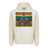 Oatmeal Heather western desert with leopard and sunflowers tumbler tbs Premium Hoodie - TumblerDesignByShophia