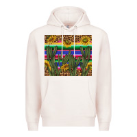 Pale Pink western desert with leopard and sunflowers tumbler tbs Premium Hoodie - TumblerDesignByShophia