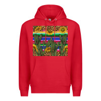 Red western desert with leopard and sunflowers tumbler tbs Premium Hoodie - TumblerDesignByShophia