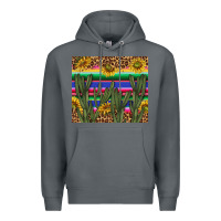 Rock western desert with leopard and sunflowers tumbler tbs Premium Hoodie - TumblerDesignByShophia