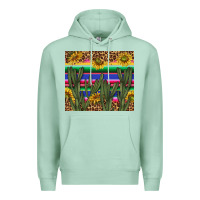 Seafoam western desert with leopard and sunflowers tumbler tbs Premium Hoodie - TumblerDesignByShophia