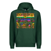 Sports Green western desert with leopard and sunflowers tumbler tbs Premium Hoodie - TumblerDesignByShophia