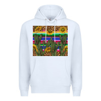 White western desert with leopard and sunflowers tumbler tbs Premium Hoodie - TumblerDesignByShophia