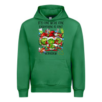 Emerald its fine were fine everything is fine cnacrew Urban Hoodie - FaDigitalArtStudio