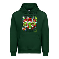 Forest Green its fine were fine everything is fine cnacrew Urban Hoodie - FaDigitalArtStudio