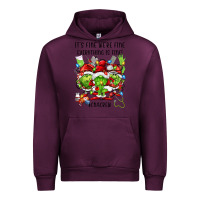 Mauve Wine its fine were fine everything is fine cnacrew Urban Hoodie - FaDigitalArtStudio