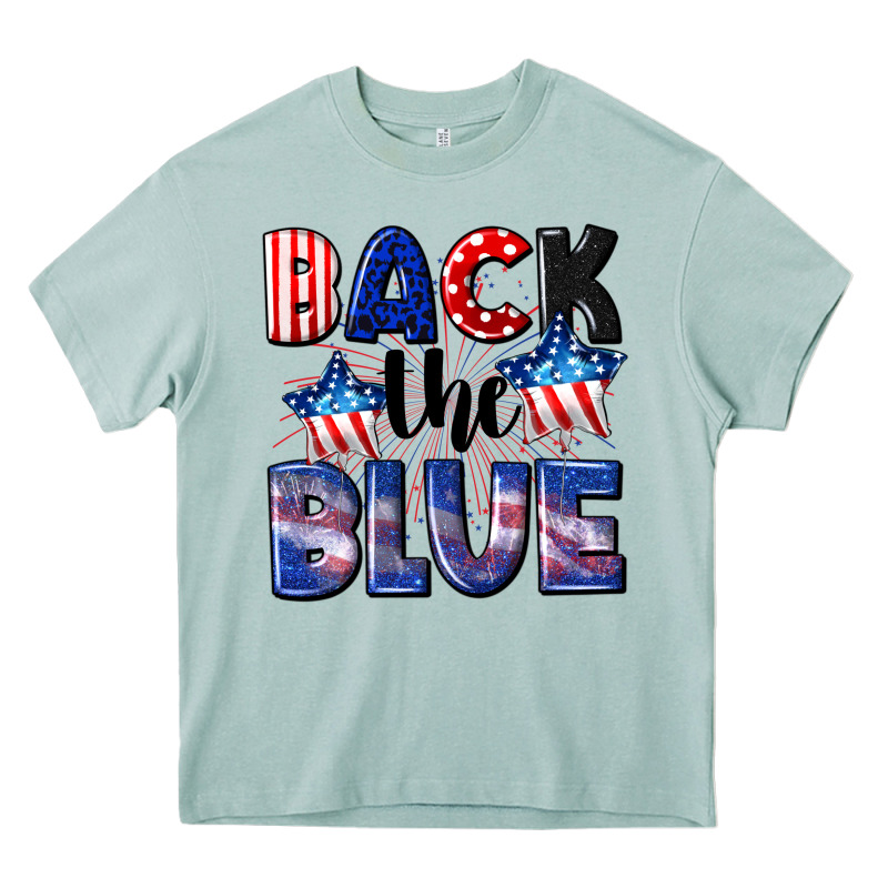 Back The Blue 4th Of July Heavy Core Tee by CowGirlArtShop | Teevron