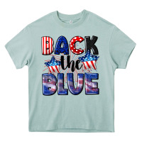 Arona Back the blue 4th of july Heavy Core Tee - CowGirlArtShop