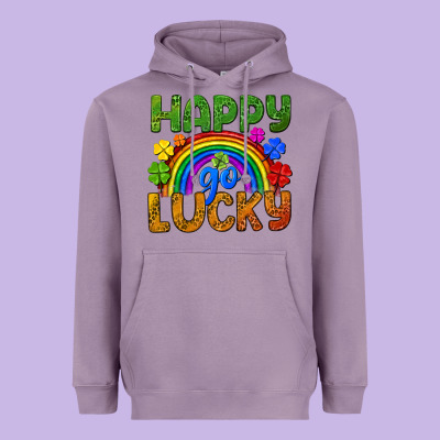Happy Go Lucky Lgbtq+ Heavyweight Hoodie Designed By Nancycooperartshop