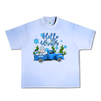 Grape Ice hello winter with sniwman and  truck Urban Heavy Tee - AdoDesignShop