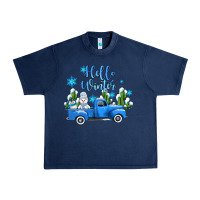 Navy hello winter with sniwman and  truck Urban Heavy Tee - AdoDesignShop