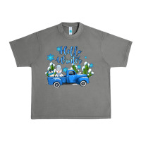 Tornado hello winter with sniwman and  truck Urban Heavy Tee - AdoDesignShop