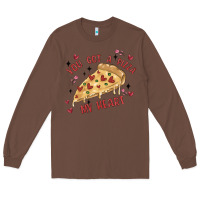 Chestnut you got a pizza my heart Long Sleeve Tee - MaliasSmallBusiness