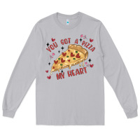 Moon Dust you got a pizza my heart Long Sleeve Tee - MaliasSmallBusiness