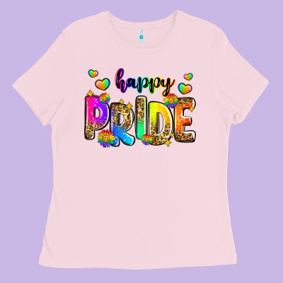 Happy Pride Ladies Tee Designed By Zillion Design Studio