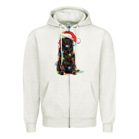 Christmas Newfoundland Dog Zipper Hoodie | Teevron