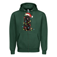 Sports Green christmas newfoundland dog Zipper Hoodie - LillyAllenDesigns