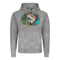 Cloud Rock indian headress sunflower leopard Vintage Hoodie - AdoDesignShop