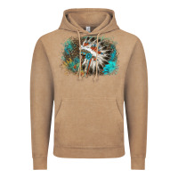 Vintage Coffee indian headress sunflower leopard Vintage Hoodie - AdoDesignShop