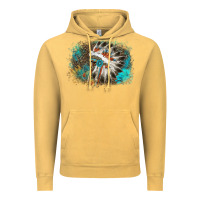 Vintage Mustard indian headress sunflower leopard Vintage Hoodie - AdoDesignShop