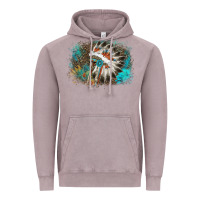 Vintage Zinc indian headress sunflower leopard Vintage Hoodie - AdoDesignShop
