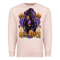 Pale Pink Bad Witch Black Woman Premium Sweatshirt - texasbilliewilder
