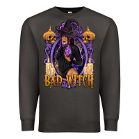 Smoke Bad Witch Black Woman Premium Sweatshirt - texasbilliewilder
