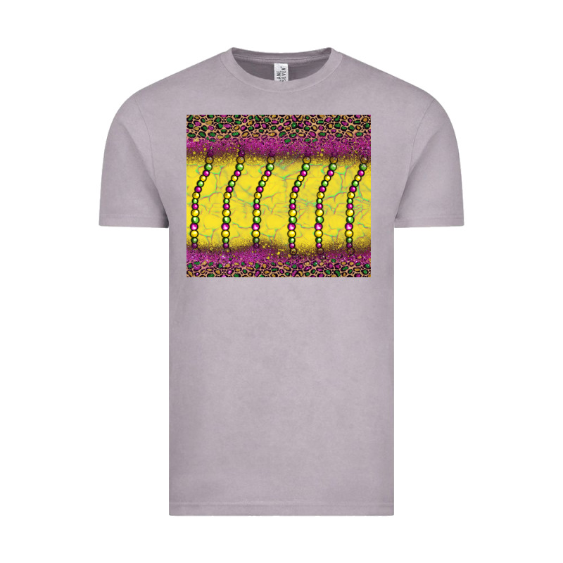 Mardi Gras Bead Leopard Vintage Tee by BarkalooDesign | Teevron