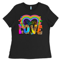Black Choose love Ladies Tee - Zillion Design Studio